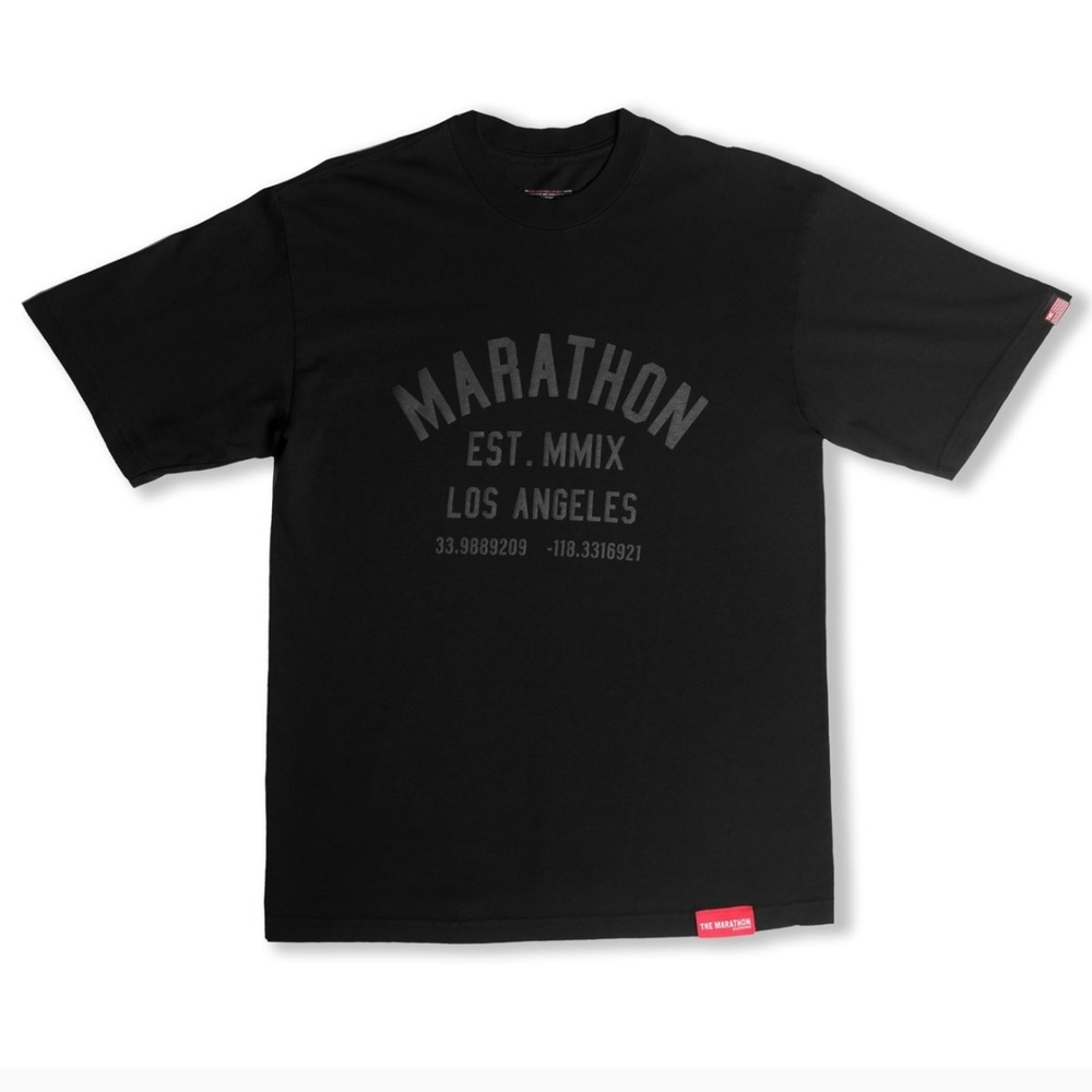 The Marathon Clothing Black Graphic Tee